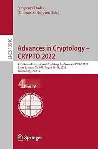Advances in Cryptology – CRYPTO 2022: 42nd Annual International Cryptology Conference, CRYPTO 2022, Santa Barbara, CA, U