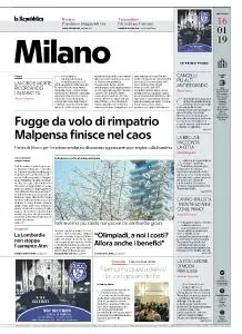 la Repubblica Milano - 16 Gennaio 2019