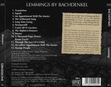 Bachdenkel - Discography (1973 - 1977)