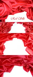 Stock Photo - Red Silk Backgrounds 2
