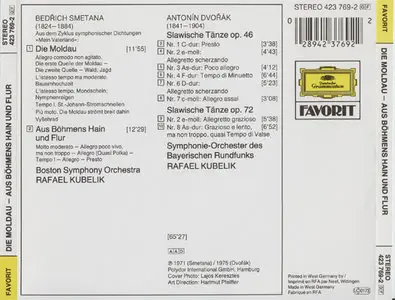 Smetana, Dvorak - Kubelik - Die Moldau; Aus Böhmens Hain und Flur (1971/1975) [reissued on CD 1988]