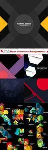 Vectors - Dark Geometric Backgrounds 13