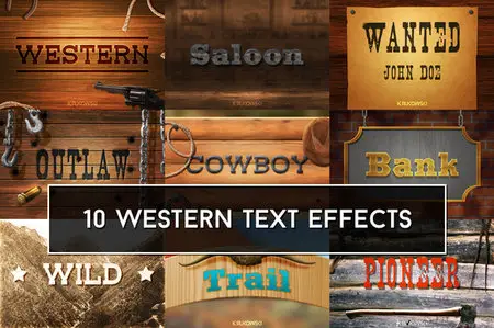 CreativeMarket - Western Text Effects