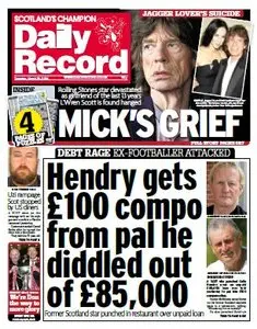 Daily Record - 18 Tuesday, March 2014