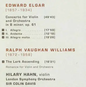 ELGAR.violinconcerto & VAUGHAN.WILLIAMS.The Lark Ascending