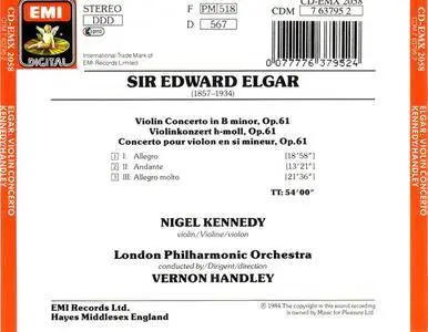 Nigel Kennedy/London Philharmonic Orchestra - Elgar: Violin Concerto (1984) {Angel/EMI} **[RE-UP]**