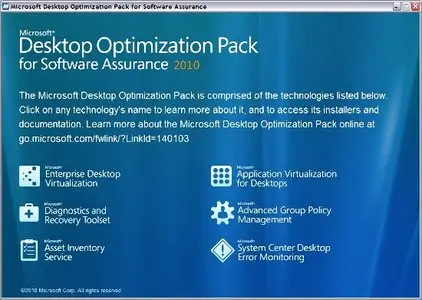 Microsoft Desktop Optimization Pack 2010 (x86/x64 ISO)