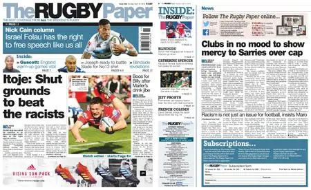 The Rugby Paper – April 14, 2019