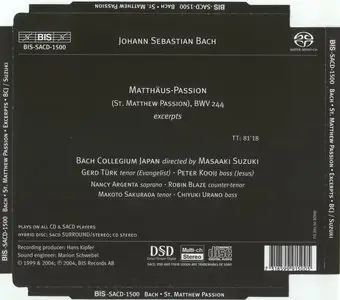 J.S. Bach - St. Matthew Passion [excerpts] (Masaaki Suzuki) [2004] (PS3 SACD rip)