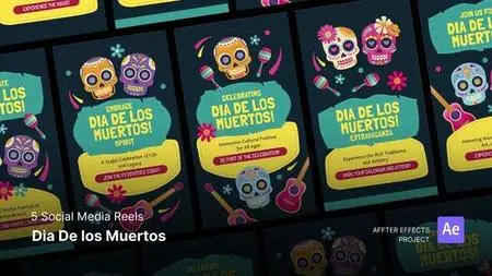 Social Media Reels - Dia de Los Muertos After Effects Template 48230661