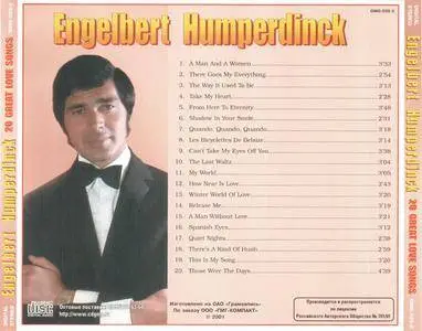 Engelbert Humperdinck - 20 Great Love Songs (2001) {GMG}