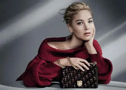 Jennifer Lawrence by Patrick Demarchelier for Dior’s Diorama Bags Fall 2016