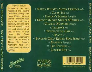 Frankie Gavin & Alec Finn - Frankie Gavin & Alec Finn: Masters Of Irish Music (1977) CD Release 1994