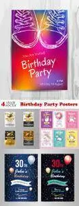 Vectors - Birthday Party Posters