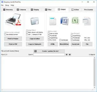 Directory List and Print Pro 4.07 + Portable