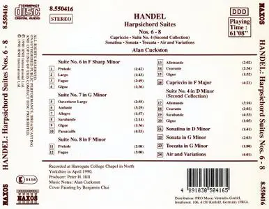 Alan Cuckston - George Frideric Handel: Harpsichord Suites Nos. 6-8 (1990)