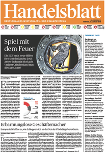 Handelsblatt vom Montag, 05. Januar 2015
