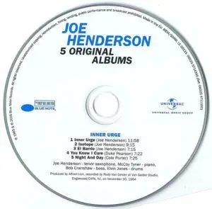 Joe Henderson – 5 Original Albums (2016) [5CDs] {Blue Note}