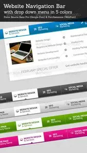 GraphicRiver Navigation Menu Bar