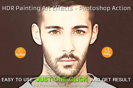 CreativeMarket - HDR Painting Art Effects - Photoshop Action