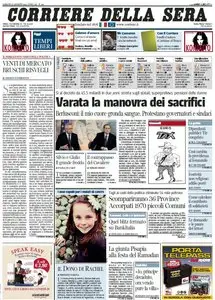 Il Corriere della Sera (13-08-11)