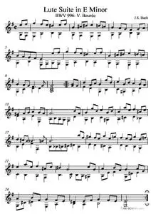 Lute Suite in E Minor