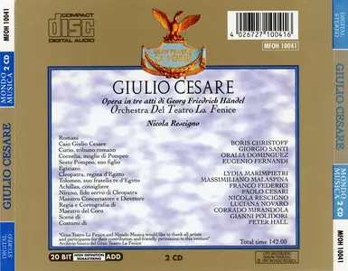 Nicola Rescigno, Orchestra del Teatro La Fenice di Venezia, Boris Christoff - George Frideric Handel: Giulio Cesare (1997)