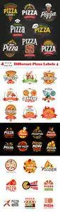 Vectors - Different Pizza Labels 4