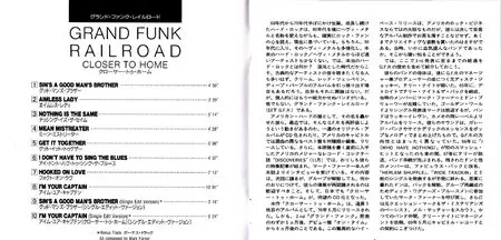 Grand Funk Railroad - Closer To Home (1970) (Japan TOCP-3285)