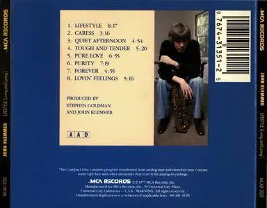 John Klemmer - Lifestyle (Living and Loving) (1977) {MCA MCAD-31351 rel 1989}