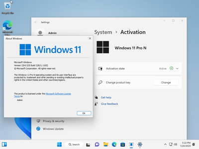 Windows 11 AIO 18in1 22H2 Build 22621.1105 (No TPM Required) Office 2021 Pro Plus Multilingual Preactivated