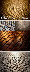 Stock Photo - Old Street Stone Backgrounds