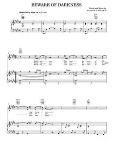 Beware Of Darkness - Eric Clapton, George Harrison (Piano-Vocal-Guitar)