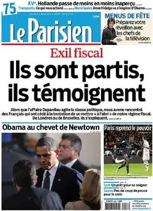 Le Parisien + Cahier Paris du Lundi 17 Décembre 2012