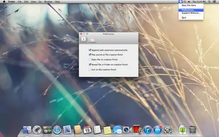 New File Here v2.3 Bilingual Mac OS X