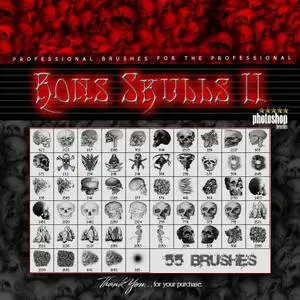 Skulls 2 (Professional Photoshop Brushes)