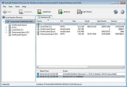 Active Partition Recovery Professional 15.0.0