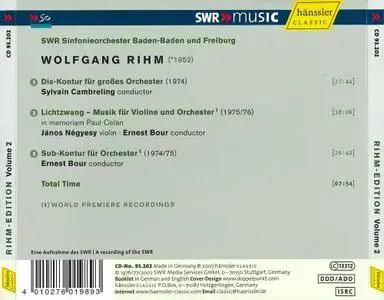 János Négyesy, Ernest Bour, Sylvain Cambreling - Wolfgang Rihm: Dis-Kontur, Lichtzwang, Sub-Kontur (2007) (Repost)