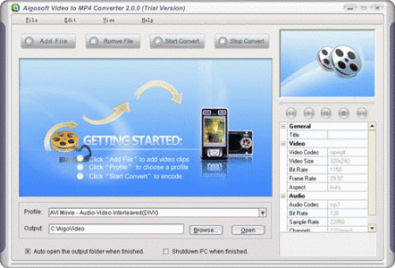 Aigo Video to MP4 Converter 2.1.6