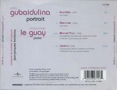 Sofia Gubaidulina - Portrait - Claire-Marie Le Guay (2009) {Accord 4803153}