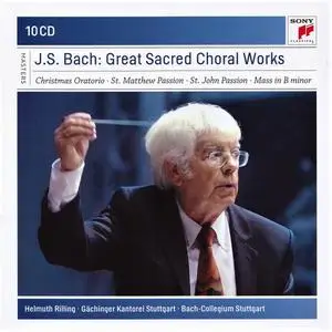 Helmuth Rilling, Bach-Collegium Stuttgart, Gächinger Kantorei - Johann Sebastian Bach: Great Sacred Choral Works [10CDs] (2010)