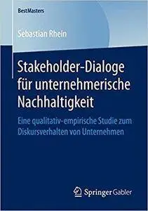 Stakeholder-Dialoge für unternehmerische Nachhaltigkeit