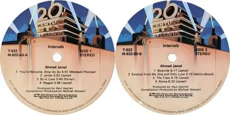 Ahmad Jamal - Intervals (vinyl rip) (1980) {20th Century Fox}