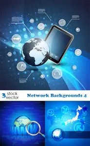 Vectors - Network Backgrounds 4