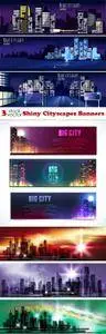 Vectors - Shiny Cityscapes Banners