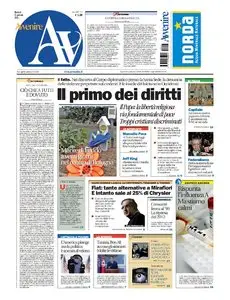 AVVENIRE 11 12 13 GENNAIO 2011