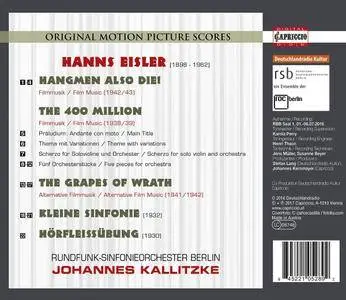 Rundfunk-Sinfonieorchester Berlin & Johannes Kalitzke - Hanns Eisler: Film Music (2017)