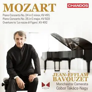 Jean-Efflam Bavouzet, Gábor Takács-Nagy, Manchester Camerata - Mozart: Piano Concertos Nos. 24 & 25 (2023)