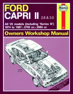 Haynes Ford Capri II (and III) 2.8 and 3.0 V6 (74 - 87) up to E 