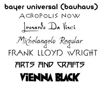 P22 Font Collection - Arts, Architecture, Misc (Rare Fonts)